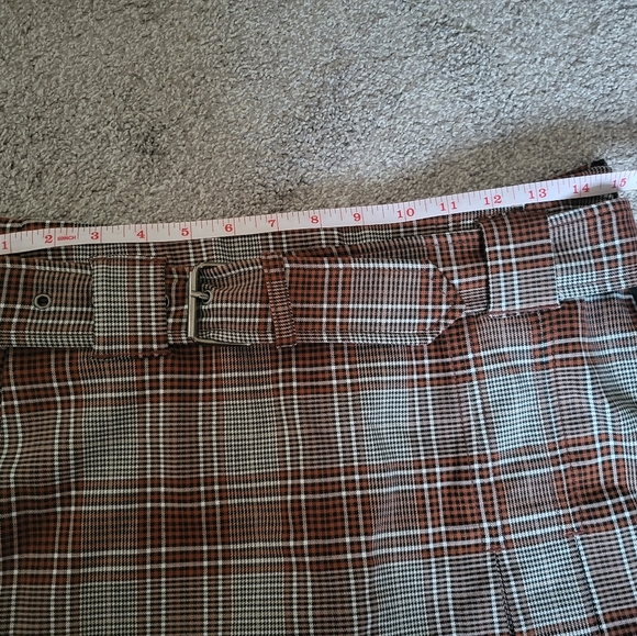 NWT Free People Sage Mini Skort / Brown Combo - Picture 5 of 9